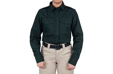 Image of First Tactical Pro Duty Long Sleeve Shirt - Women's, Regular, Spruce Green, 2XL, 121011-812-XXL-R