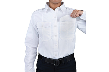 Image of First Tactical Pro Duty Long Sleeve Shirt - Womens, White, 3XL, 121011-010-3XL-R