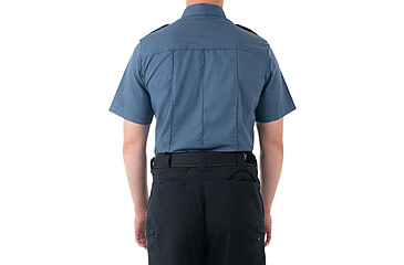 Image of First Tactical Pro Duty Short Sleeve Shirt - Mens, French Blue, Tall/6XL, 112001-484-6XL-T