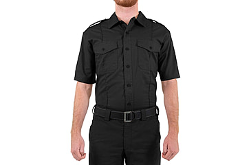 Image of First Tactical Pro Duty Short Sleeve Shirt - Mens, Regular, Black, Medium, 112001-019-M-R
