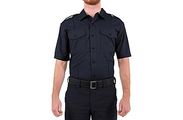 Image of First Tactical Pro Duty Short Sleeve Shirt - Mens, Regular, Midnight Navy, Medium, 112001-729-M-R