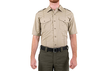 Image of First Tactical Pro Duty Short Sleeve Shirt - Mens, Regular, Silver Tan, 4XL, 112001-065-4XL-R