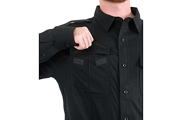 Image of First Tactical Pro Duty Unifrom Long Sleeve Shirt - Mens, Regular, Black, 3XL, 111011-019-3XL-R