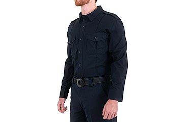 Image of First Tactical Pro Duty Unifrom Long Sleeve Shirt - Mens, Regular, Midnight Navy, 2XL, 111011-729-XXL-R