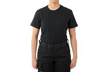 Image of First Tactical Tactic Cotton Short Sleeve Tee - Womens, Black, Large, 122501-019-L