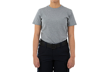 Image of First Tactical Tactic Cotton Short Sleeve Tee - Womens, Heather Grey, Large, 122501-016-L