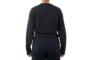 Image of First Tactical Tactix Cotton Long Sleeve T-Shirt w/Chest Pocket - Womens, Midnight Blue, Large, 121510-729-L