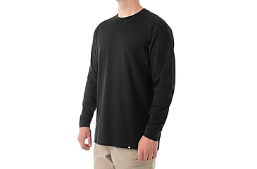 Image of First Tactical Tactix Cotton Long Sleeve Tee - Mens, Black, 4XL, 111505-019-4XL