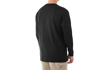 Image of First Tactical Tactix Cotton Long Sleeve Tee - Mens, Black, 4XL, 111505-019-4XL