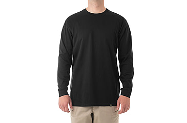 Image of First Tactical Tactix Cotton Long Sleeve Tee - Mens, Black, 4XL, 111505-019-4XL