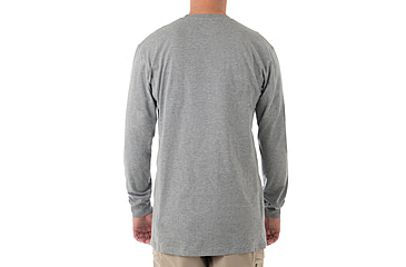 Image of First Tactical Tactix Cotton Long Sleeve Tee - Men's, Heather Gray, 3XL, 111505-016-3XL