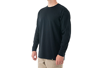 Image of First Tactical Tactix Cotton Long Sleeve Tee - Mens, Midnight Blue, Extra Small, 111505-729-XS