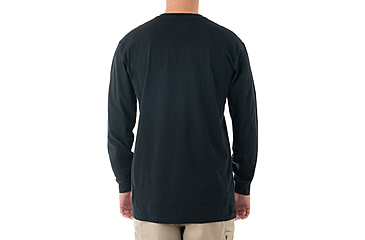 Image of First Tactical Tactix Cotton Long Sleeve Tee - Mens, Midnight Blue, Extra Small, 111505-729-XS
