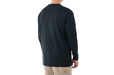 Image of First Tactical Tactix Cotton Long Sleeve Tee - Mens, Midnight Blue, Extra Small, 111505-729-XS