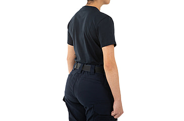 Image of First Tactical Tactix Cotton Short Sleeve T-Shirt w/Chest Pocket - Womens, Midnight Blue, Large, 122521-729-L