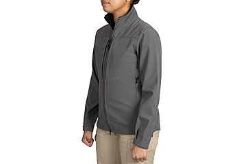 Image of First Tactical Tactix Softshell Jacket - Womens, Wolf Grey, Large, 128501-036-L-R