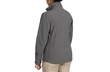 Image of First Tactical Tactix Softshell Jacket - Womens, Wolf Grey, Large, 128501-036-L-R