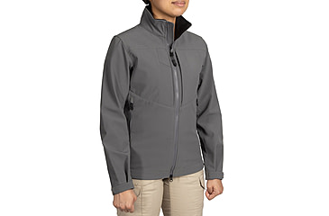 Image of First Tactical Tactix Softshell Jacket - Womens, Wolf Grey, Large, 128501-036-L-R