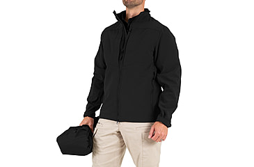 Image of First Tactical Tactix System Parka - Mens, Tall, Black, Large, 118500-019-L-T
