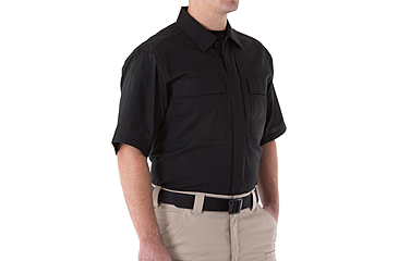 Image of First Tactical V2 BDU Short Sleeve Shirt - Mens, Black, Extra Small, R, 112009-019-XS-R