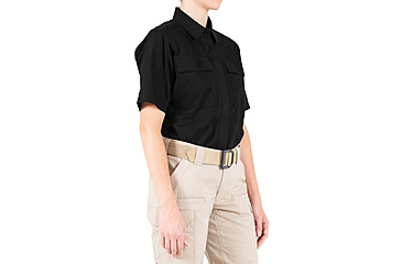 Image of First Tactical V2 BDU Short Sleeve Shirt - Womens, Black, Medium, R, 122009-019-M-R