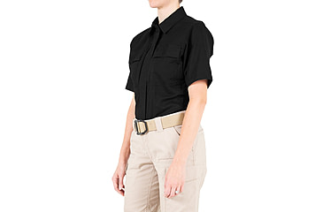 Image of First Tactical V2 BDU Short Sleeve Shirt - Womens, Black, Medium, R, 122009-019-M-R