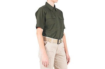 Image of First Tactical V2 BDU Short Sleeve Shirt - Womens, OD Green, Extra Small, R, 122009-830-XS-R