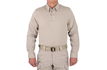 Image of First Tactical V2 Pro Perf Long Sleeve Shirt - Mens, Silver Tan, Regular/Extra Small, 111015-065-XS-R