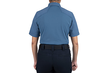 Image of First Tactical V2 Pro Perf Short Sleeve Shirt - Womens, French Blue, Large, 122012-484-L-R