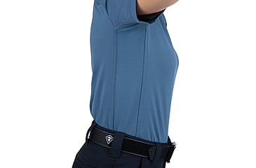 Image of First Tactical V2 Pro Perf Short Sleeve Shirt - Womens, French Blue, Large, 122012-484-L-R