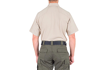 Image of First Tactical V2 Pro Performance Short Sleeve Shirt - Mens, Khaki, Extra Large, T, 112012-055-XL-T