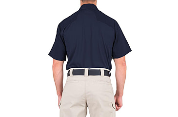Image of First Tactical V2 Pro Performance Short Sleeve Shirt - Mens, Midnight Navy, Extra Large, T, 112012-729-XL-T