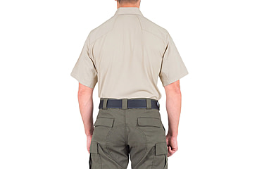 Image of First Tactical V2 Pro Performance Short Sleeve Shirt - Mens, Silver Tan, Large, T, 112012-065-L-T