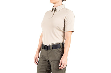 Image of First Tactical V2 Pro Performance Short Sleeve Shirt - Womens, Khaki, Extra Large, R, 122012-055-XL-R