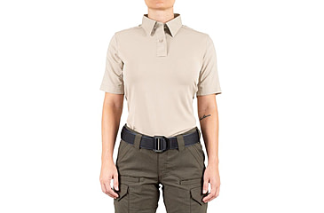 Image of First Tactical V2 Pro Performance Short Sleeve Shirt - Womens, Khaki, Extra Large, R, 122012-055-XL-R
