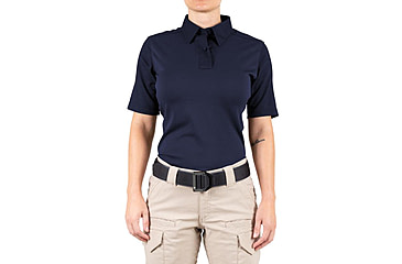 Image of First Tactical V2 Pro Performance Short Sleeve Shirt - Womens, Midnight Navy, Large, R, 122012-729-L-R