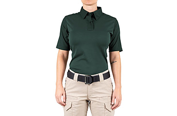 Image of First Tactical V2 Pro Performance Short Sleeve Shirt - Womens, Spruce Green, Extra Large, R, 122012-812-XL-R