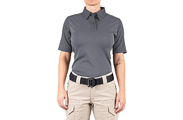 Image of First Tactical V2 Pro Performance Short Sleeve Shirt - Womens, Wolf Grey, 2XL, R, 122012-036-XXL-R
