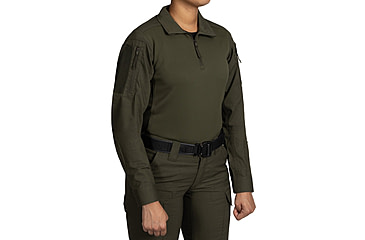 Image of First Tactical V2 Responder Long Sleeve Shirt - Womens, Regular, OD Green, Medium, 121031-830-M-R