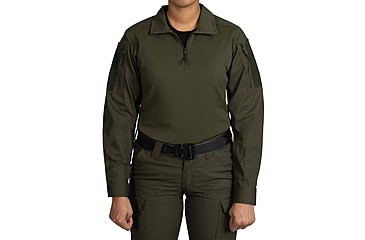 Image of First Tactical V2 Responder Long Sleeve Shirt - Womens, Regular, OD Green, Medium, 121031-830-M-R