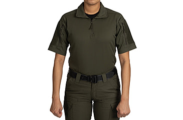 Image of First Tactical V2 Responder Short Sleeve Shirt - Womens, Regular, OD Green, Medium, 122024-830-M-R