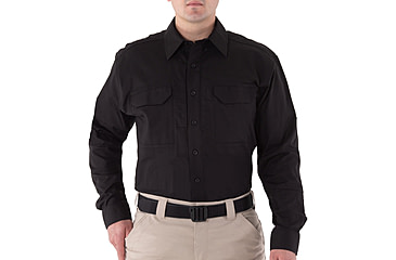 Image of First Tactical V2 Tactical Long Sleeve Shirt - Mens, Black, 3XL, T, 111006-019-3XL-T