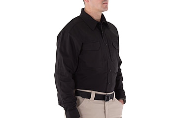 Image of First Tactical V2 Tactical Long Sleeve Shirt - Mens, Black, 3XL, T, 111006-019-3XL-T