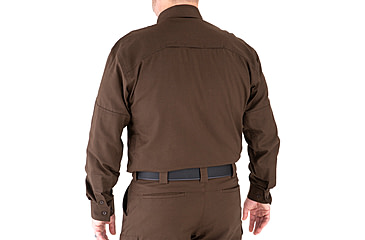 Image of First Tactical V2 Tactical Long Sleeve Shirt - Mens, Kodiak Brown, Large, T, 111006-182-L-T
