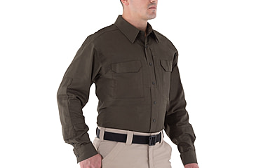 Image of First Tactical V2 Tactical Long Sleeve Shirt - Mens, OD Green, 4XL, T, 111006-830-4XL-T