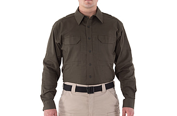Image of First Tactical V2 Tactical Long Sleeve Shirt - Mens, OD Green, 4XL, T, 111006-830-4XL-T
