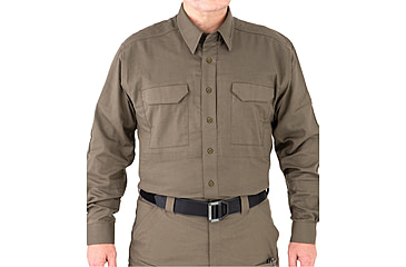 Image of First Tactical V2 Tactical Long Sleeve Shirt - Mens, Ranger Green, 4XL, T, 111006-610-4XL-T