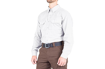 Image of First Tactical V2 Tactical Long Sleeve Shirt - Mens, White, 2XL, T, 111006-010-XXL-T