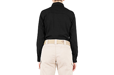 Image of First Tactical V2 Tactical Long Sleeve Shirt - Womens, Black, Extra Small, R, 121006-019-XS-R