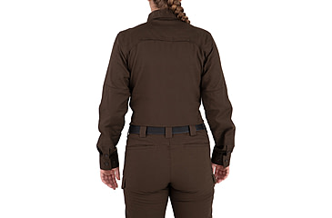 Image of First Tactical V2 Tactical Long Sleeve Shirt - Womens, Kodiak Brown, Extra Small, R, 121006-182-XS-R